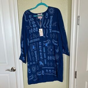 Johnny Was Acantha Kimono Sleeve dress NWT Size L